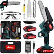 100W Akku-Kettensäge 6 Zoll Mini Elektro-Handkettensäge mit 2 Batterien Delphi 100W Akku-Kettensäge 6 Zoll Mini Elektro-Handkettensäge mit 2 Batterien Delphi