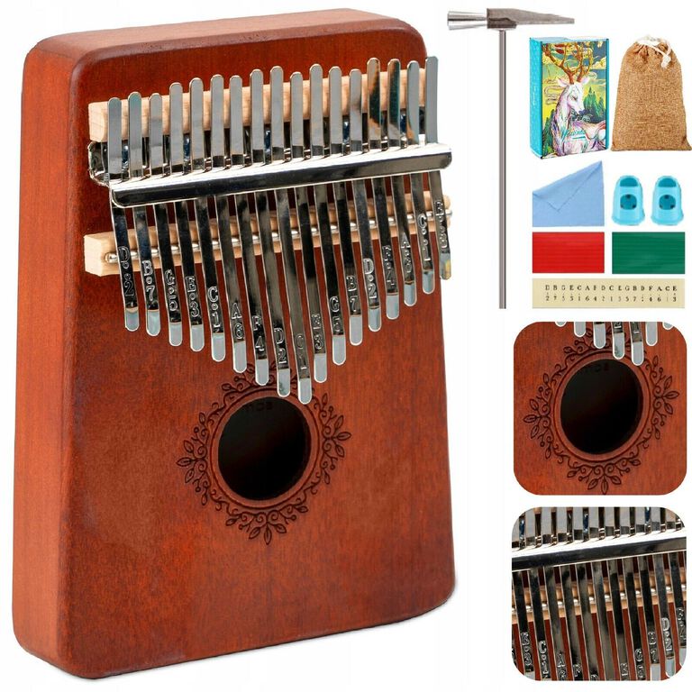 17 Tasten Kalimba Thumb Piano Finger Afrikanisches Instrument Musikinstrument, (1) 17 Tasten Kalimba Thumb Piano Finger Afrikanisches Instrument Musikinstrument, (1)