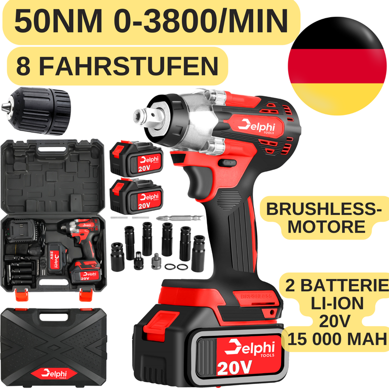 350Nm Akku-Ratsche Schlagschrauber bürstenloser Schrauber 20V 2xAKKU Akkuschraub (1) 350Nm Akku-Ratsche Schlagschrauber bürstenloser Schrauber 20V 2xAKKU Akkuschraub (1)